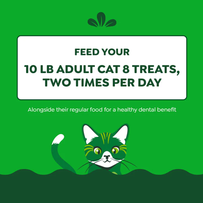 FELINE GREENIES Adult Dental Cat Treats, Tempting Tuna Flavor, 9.75 oz. Tub - Image 8